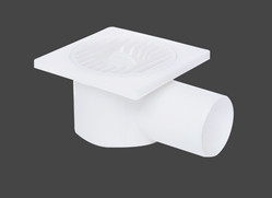 تخلیه کف دوش پلاستیکی 100 X 100 X 50mm تخلیه کف حمام افقی